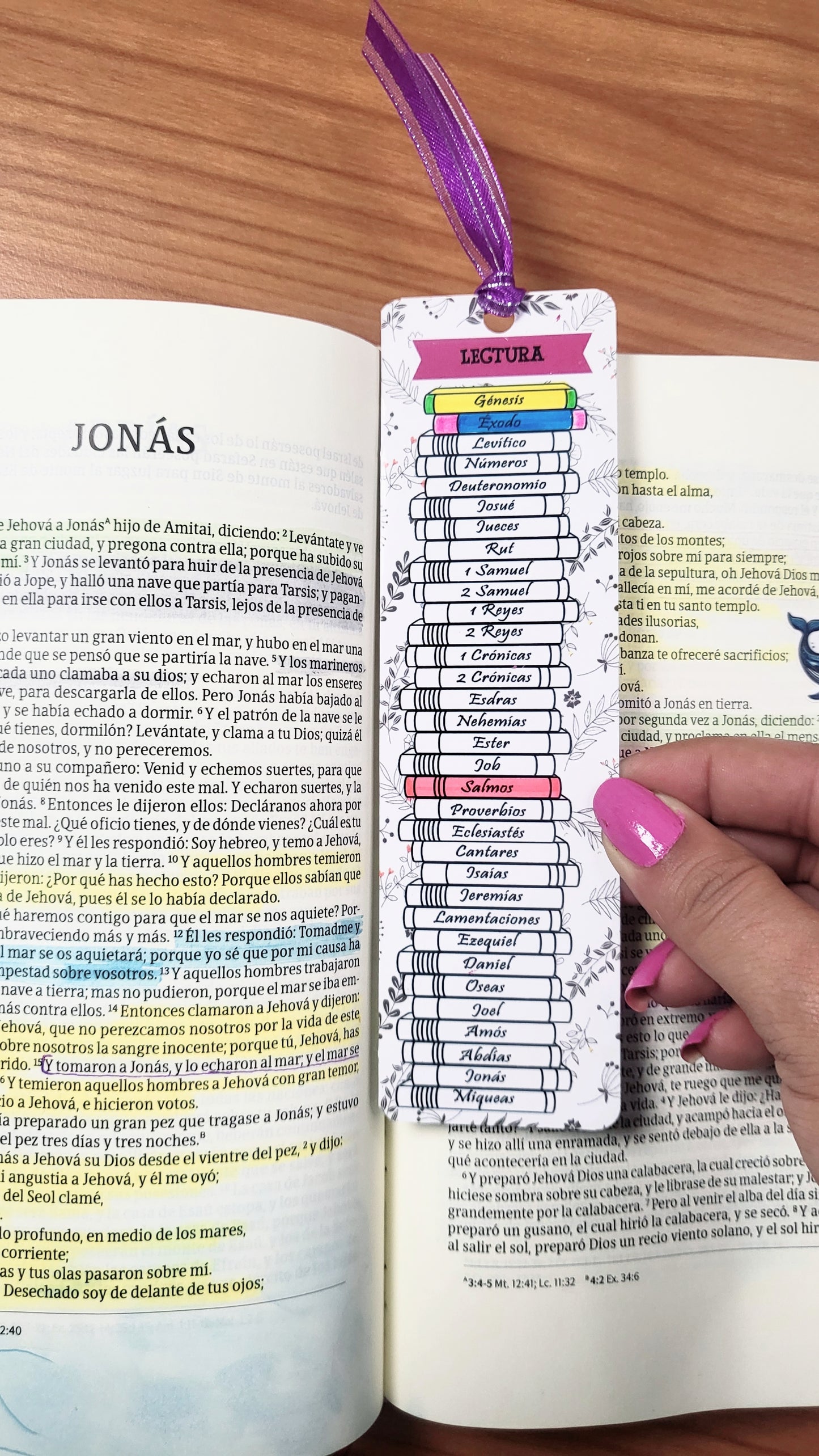 Separador de lectura Bíblica editable