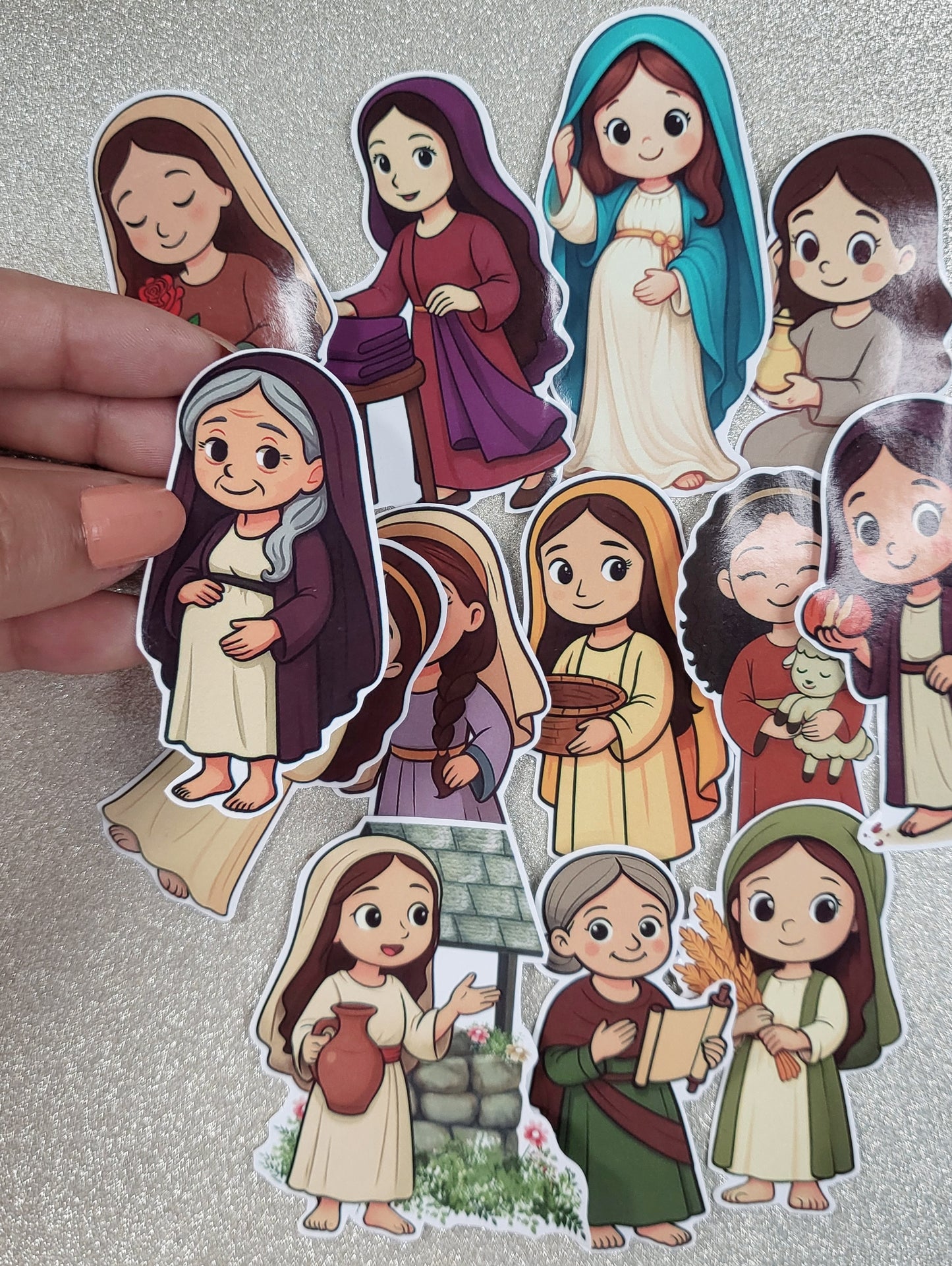 Mujeres de la Biblia Stickers imprimibles