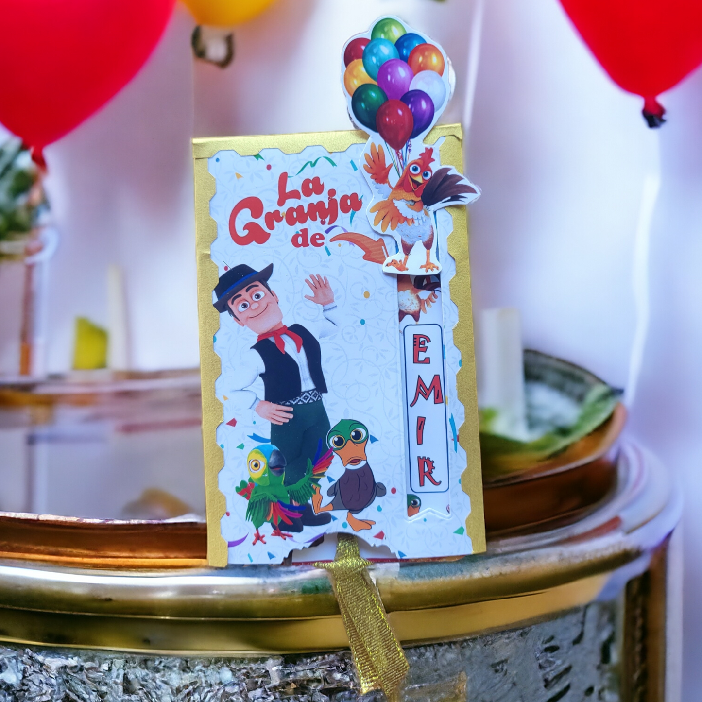 Invitación Editable La granja de Zenón