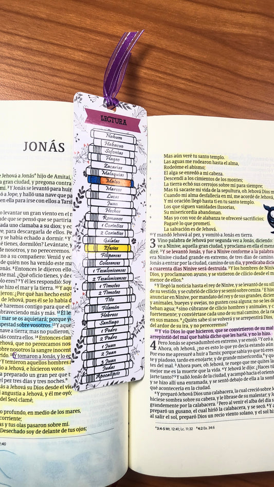 Separador de lectura Bíblica editable